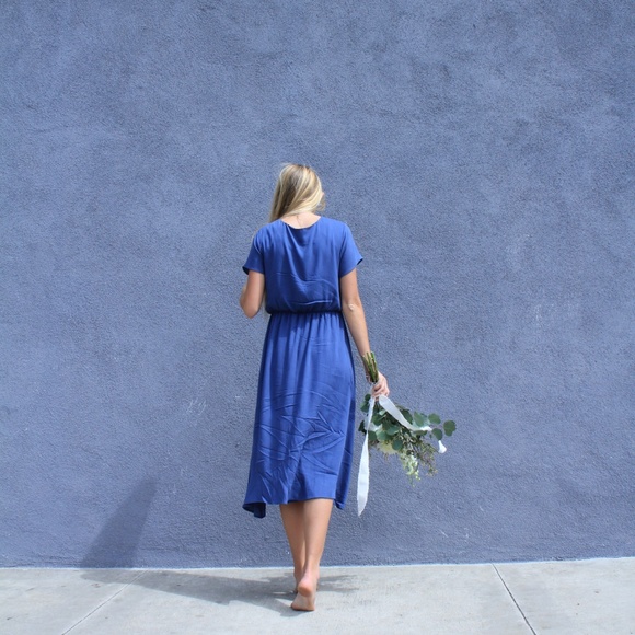 NWT Blue Bridesmaid Dress - Picture 4 of 6